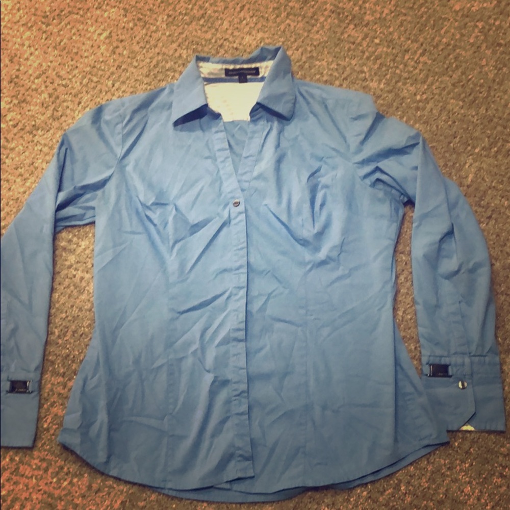 Blue women’s button down